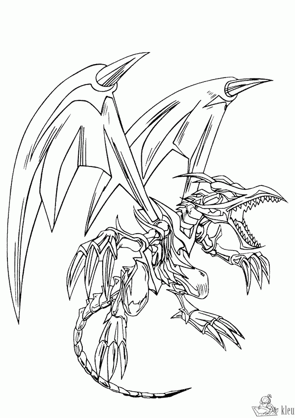 Draak 2 kleurplaat
