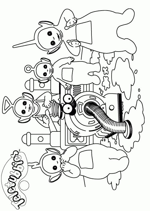 Teletubbies 8 kleurplaat