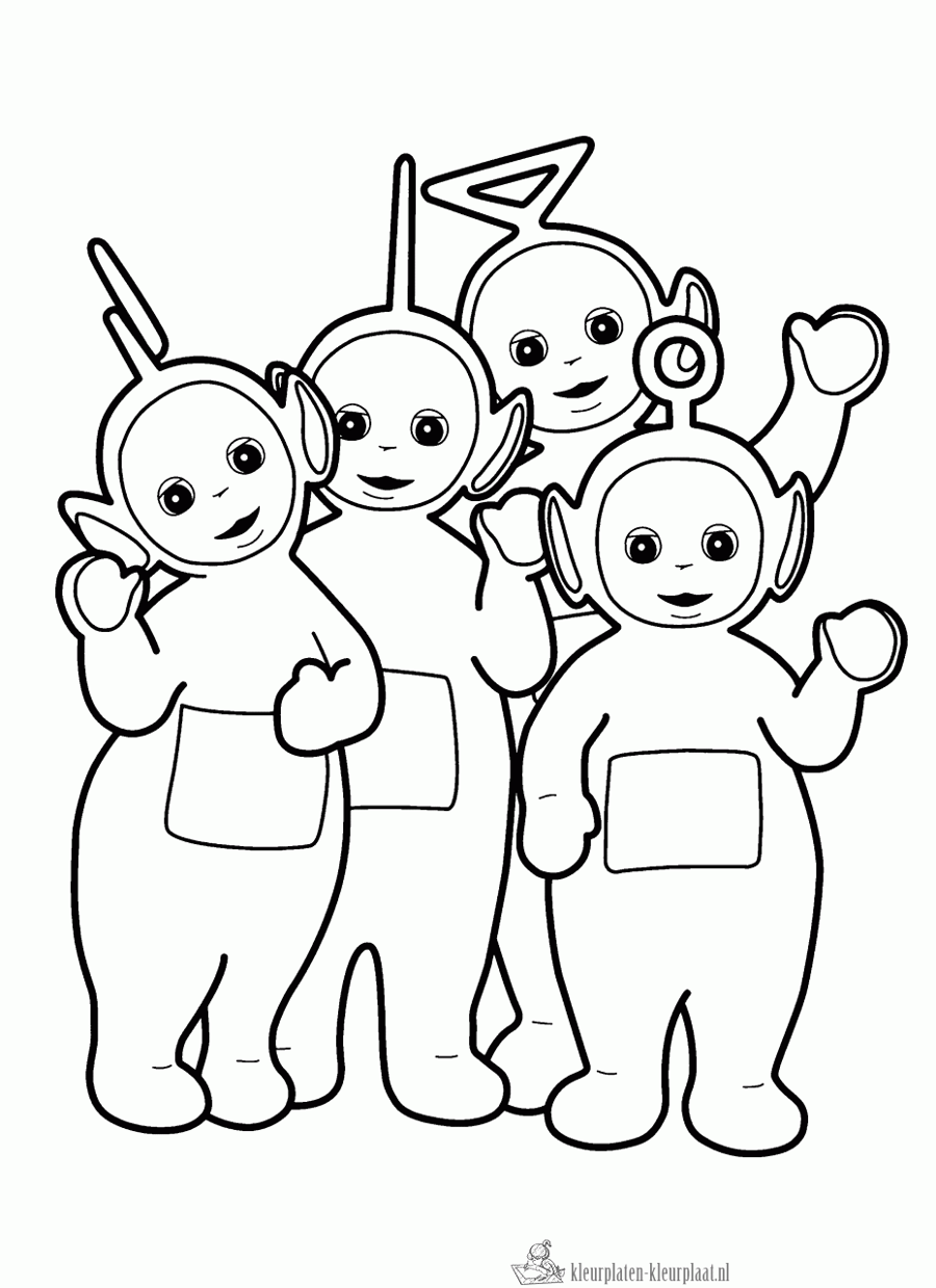 Teletubbies 9 kleurplaat