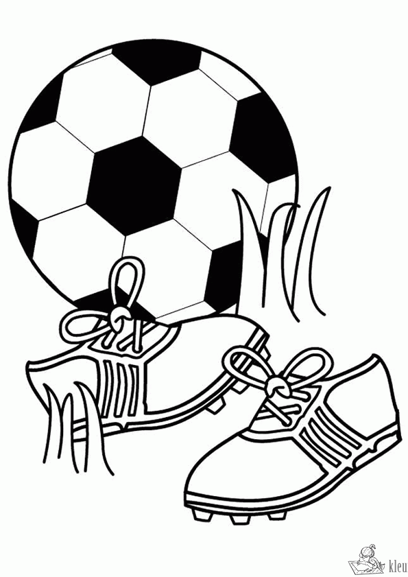 Voetbal 16 kleurplaat