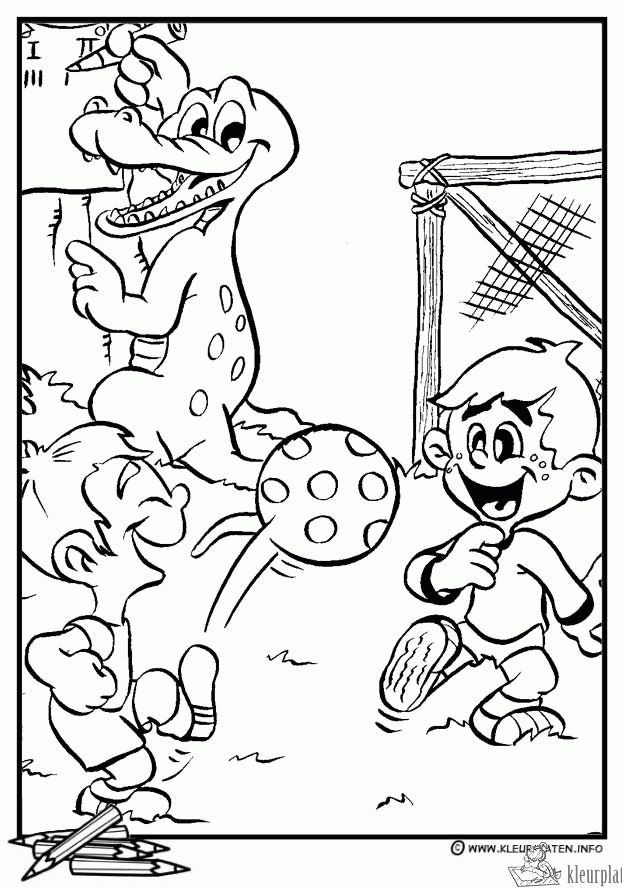 Voetbal 17 kleurplaat