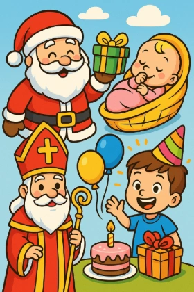 Feest & Gelegenheden kleurplaten