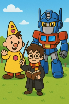 Film- en seriefiguren kleurplaten