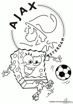 Ajax 1 kleurplaat