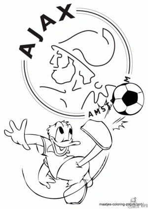 Ajax 3 kleurplaat