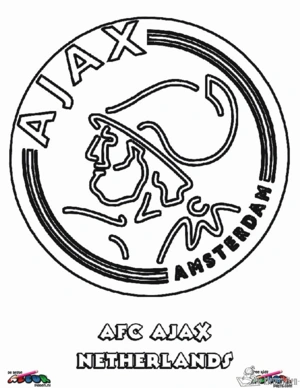 Ajax 4 kleurplaat