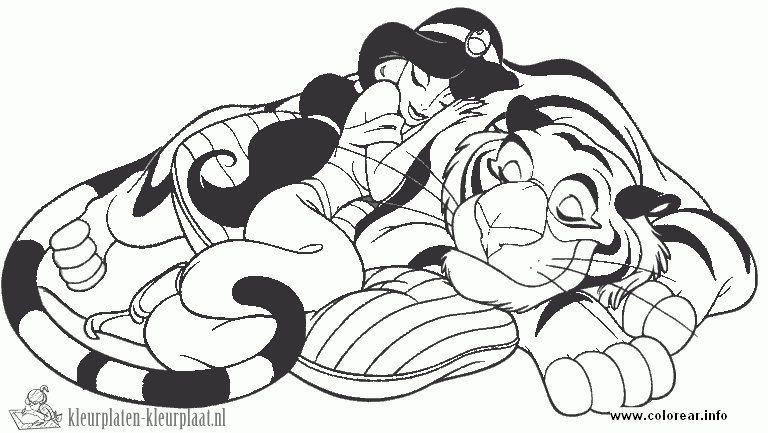 Aladdin 1 kleurplaat