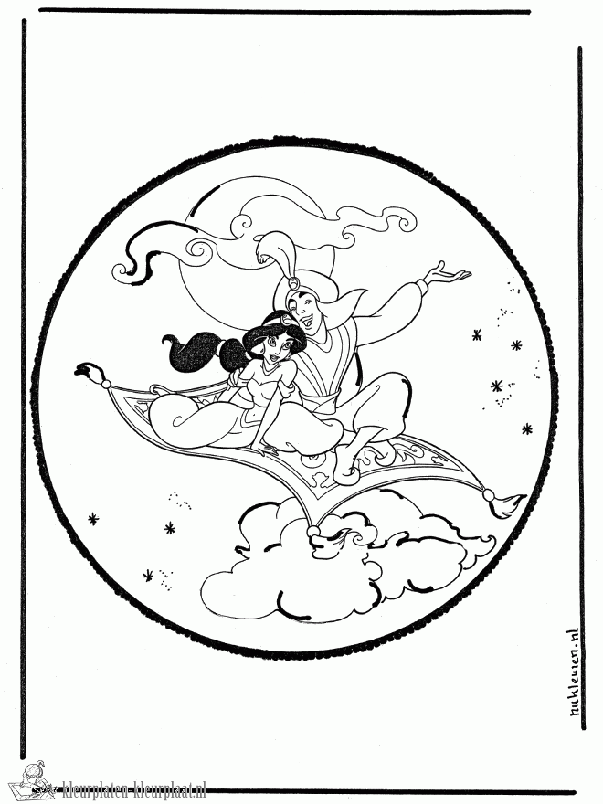 Aladdin 16 kleurplaat