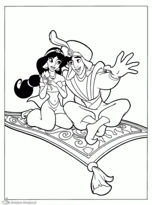 Aladdin 19 kleurplaat