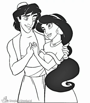 Aladdin 21 kleurplaat