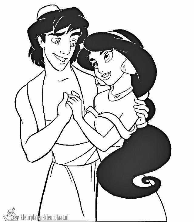 Aladdin 21 kleurplaat