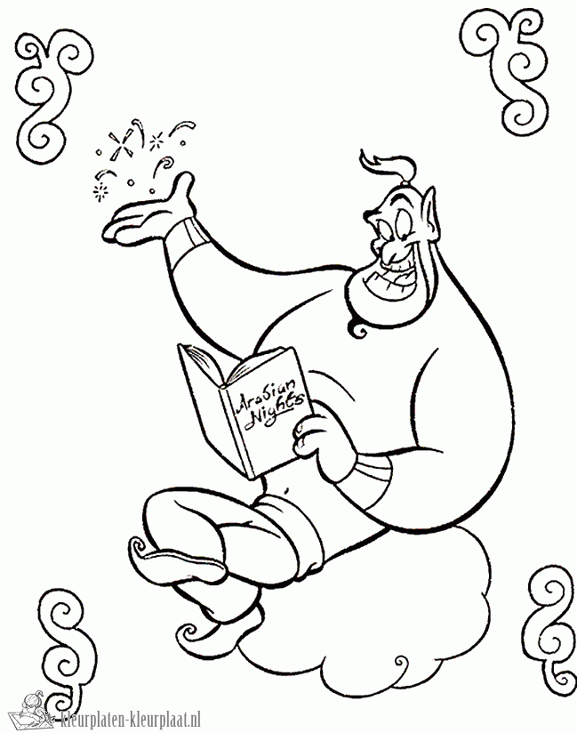 Aladdin 27 kleurplaat