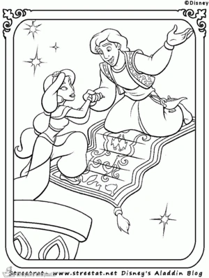 Aladdin 3 kleurplaat