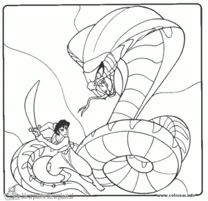 Aladdin 36 kleurplaat