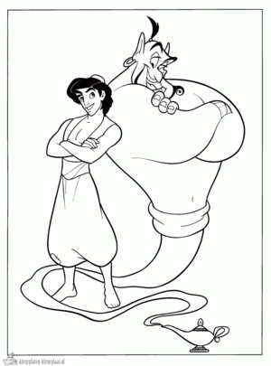 Aladdin 42 kleurplaat