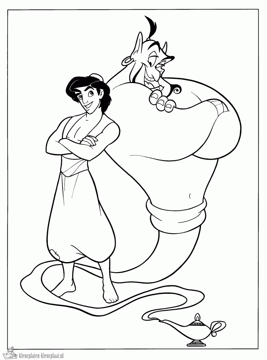Aladdin 42 kleurplaat