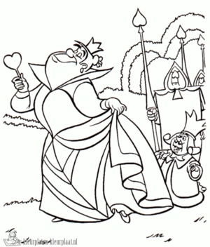 Alice in wonderland 15 kleurplaat