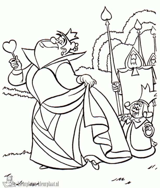 Alice in wonderland 15 kleurplaat