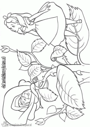 Alice in wonderland 17 kleurplaat