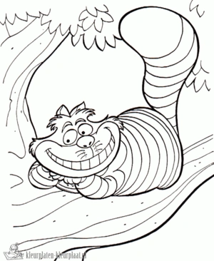 Alice in wonderland 26 kleurplaat