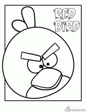 Angry birds 11 kleurplaat