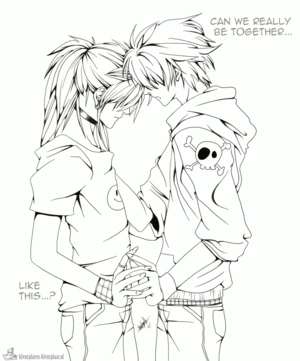 Anime 13 kleurplaat om te printen en kleuren