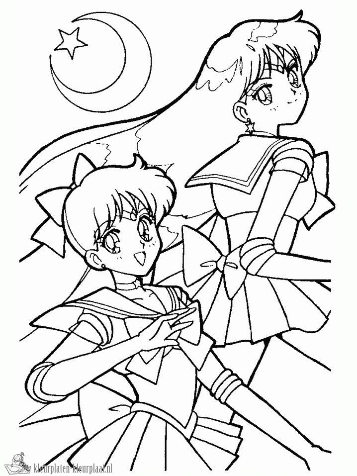 Anime 14 kleurplaat