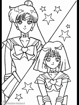 Anime 20 kleurplaat om te printen en kleuren