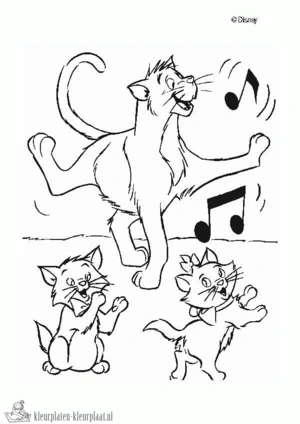 Aristocats 14 kleurplaat