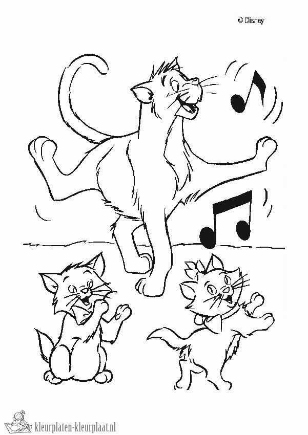 Aristocats 14 kleurplaat