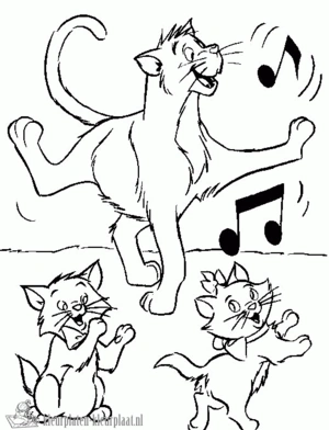 Aristocats 7 kleurplaat