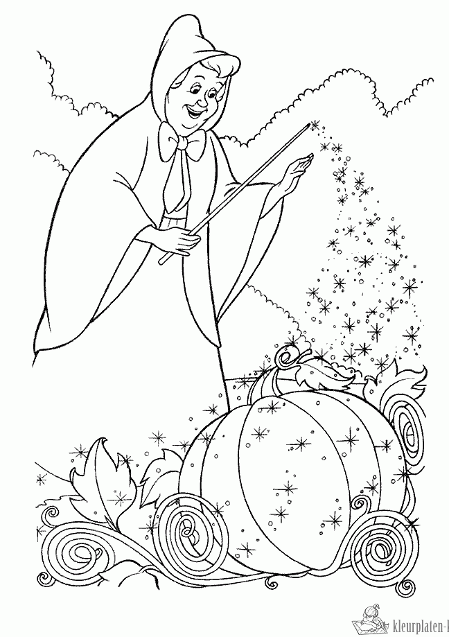 Assepoester 11 kleurplaat