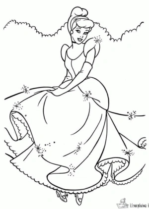 Assepoester 13 kleurplaat