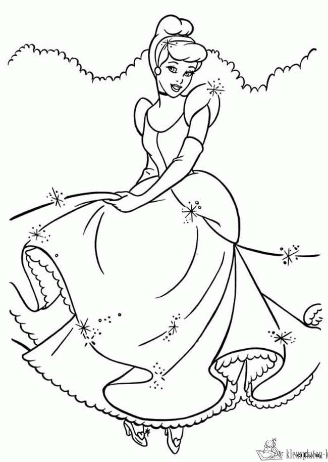 Assepoester 13 kleurplaat