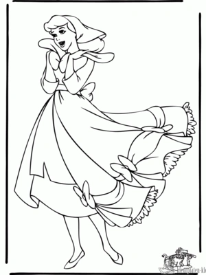 Assepoester 14 kleurplaat