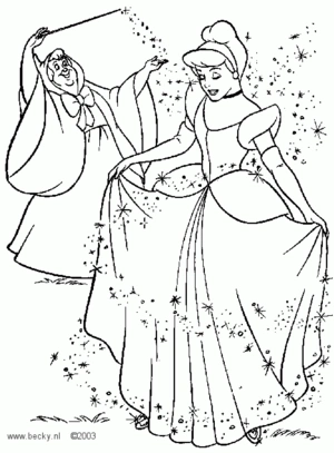Assepoester 19 kleurplaat