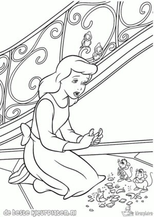 Assepoester 22 kleurplaat