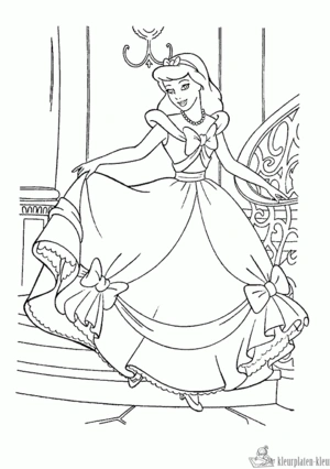 Assepoester 24 kleurplaat