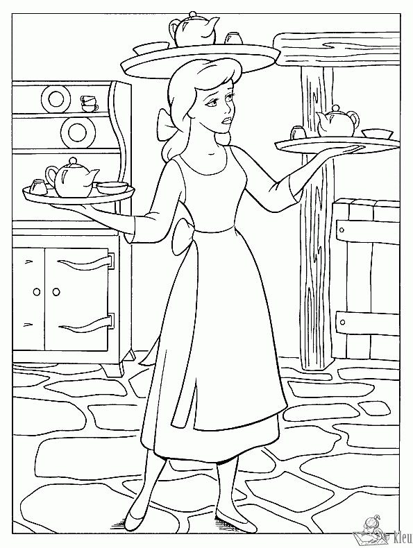 Assepoester 25 kleurplaat