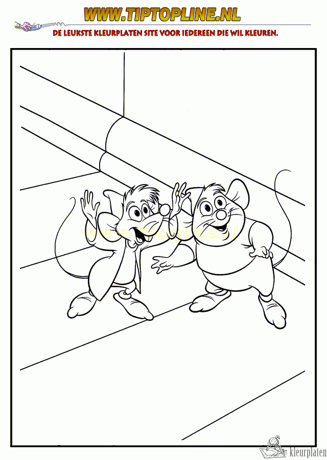 Assepoester 27 kleurplaat