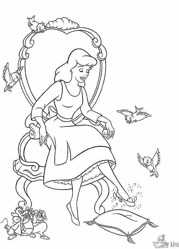 Assepoester 28 kleurplaat
