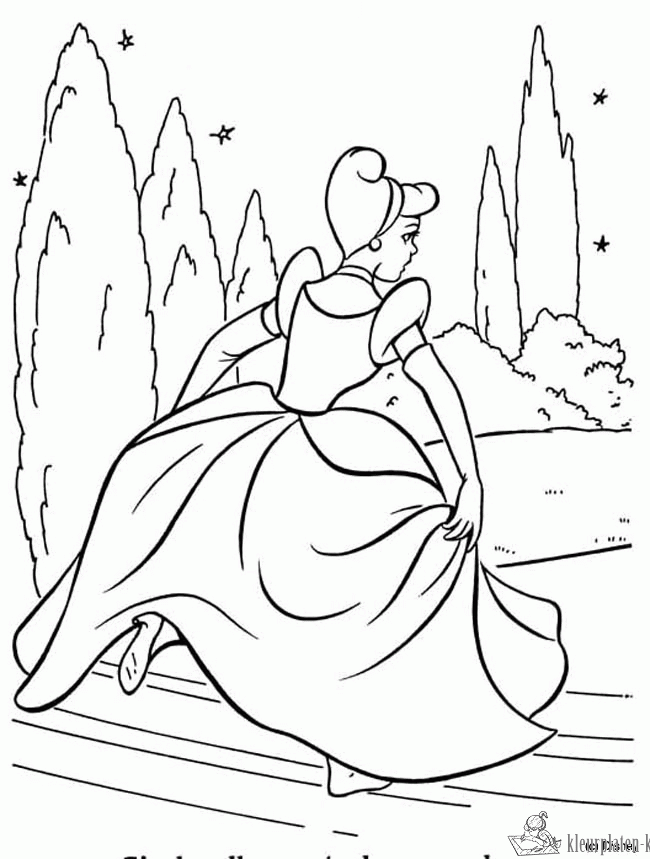 Assepoester 34 kleurplaat