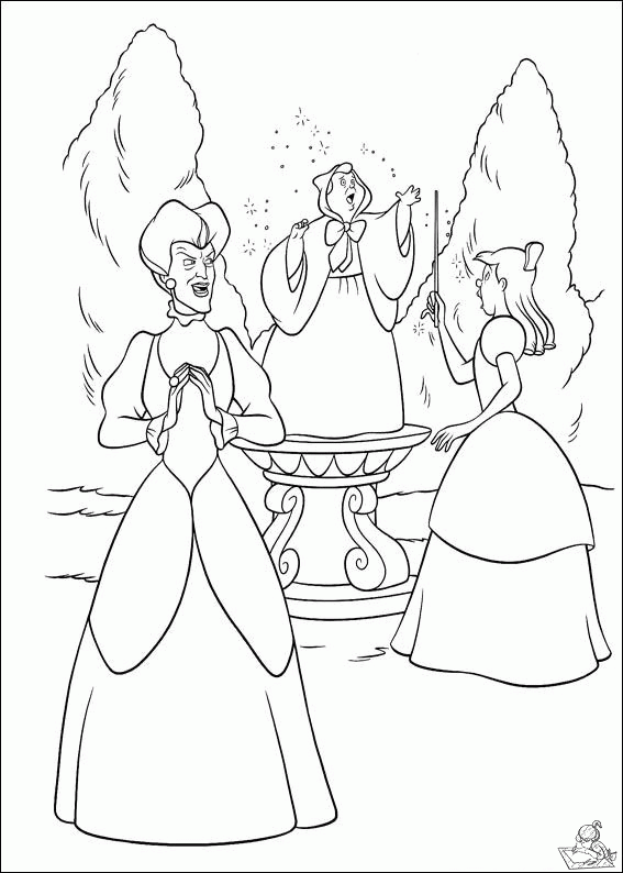 Assepoester 35 kleurplaat