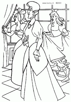 Assepoester 45 kleurplaat