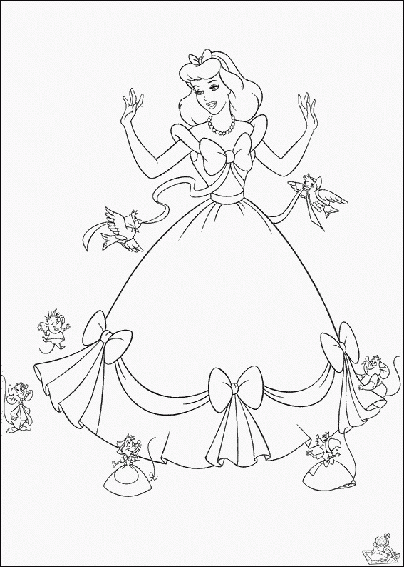 Assepoester 46 kleurplaat