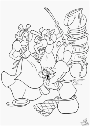 Assepoester 47 kleurplaat