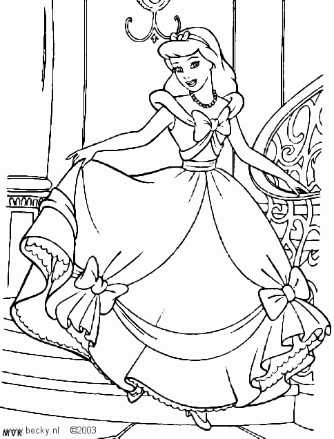 Assepoester 50 kleurplaat