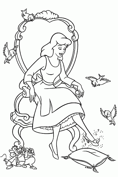 Assepoester 58 kleurplaat