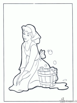 Assepoester 60 kleurplaat
