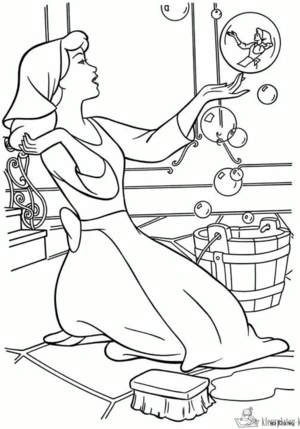 Assepoester 61 kleurplaat